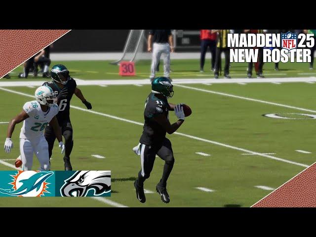 Miami Dolphins vs. Philadelphia Eagles | Madden NFL 25 Roster Simulation #madden24