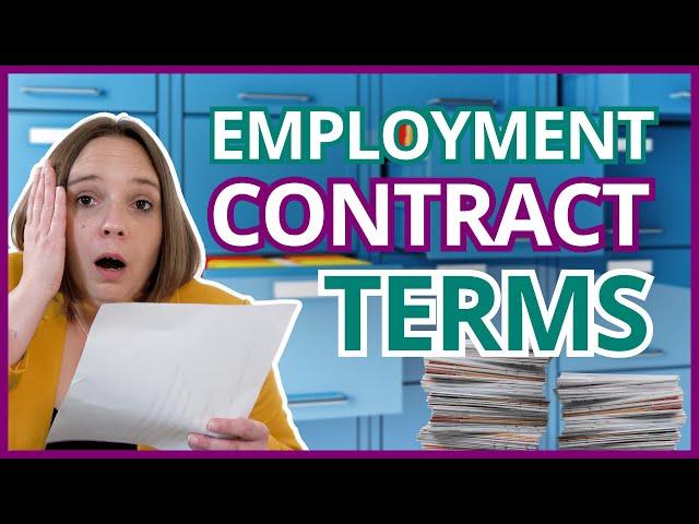 Employment Contracts: The Terms You NEED To Understand