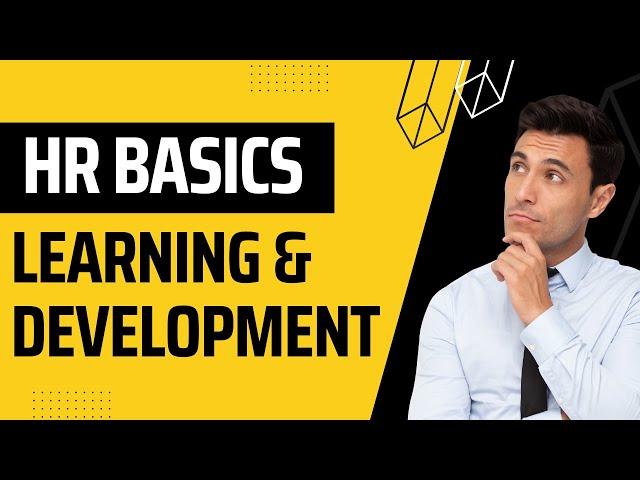 HR Basics: Learning and Development | Human Resources | Training and Development