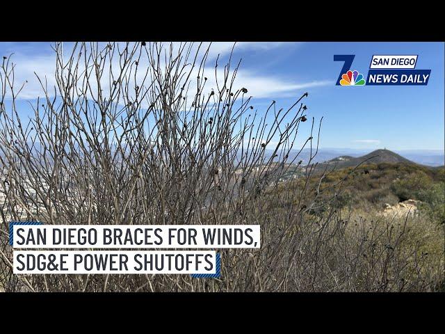 Wed. Jan. 8 | As LA wildfires rage, San Diego braces for winds, SDG&E power shutoffs | NBC 7