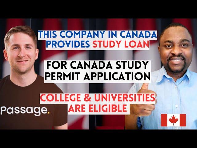 Get a Study Loan For Canada Study Permit Application with PASSAGE | Covers Tuition & Cost of Living