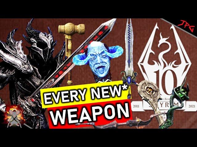 EVERY NEW WEAPON IN SKYRIM ANNIVERSARY EDITION - How to Get New* Swords, Staves, Axes, Bows, + More