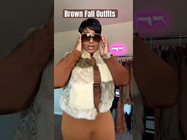 Brown Fall Fashion #howtowearthriftedoutfits #fashiontrends #thriftedfashion #ootd #fashioninspo