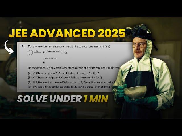 JEE Advanced 2025 Haloalkanes Question in 1 minute 
