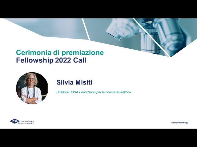 IBSA Foundation Fellowships 2022: Silvia Misiti