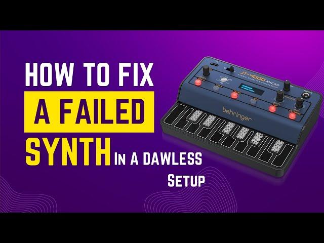 How to use the behringer JT-4000 Micro in a DAWLESS setup