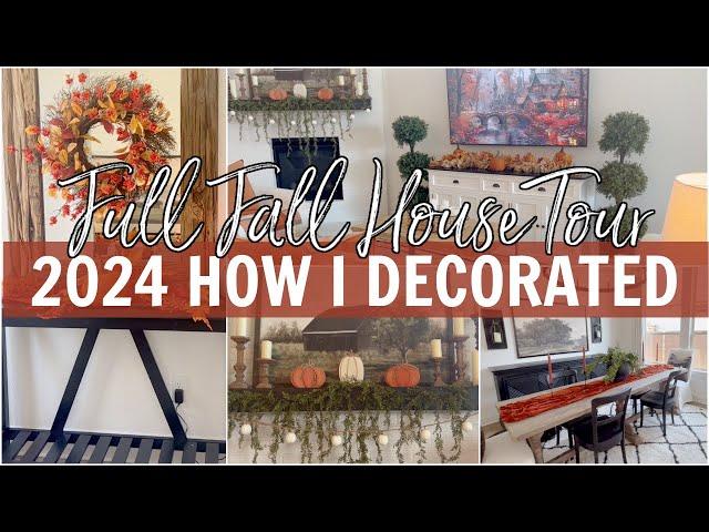 2024 FALL HOUSE TOUR *Daytime Edition* TRADITIONAL FALL COLORS and creating COZY SPACES