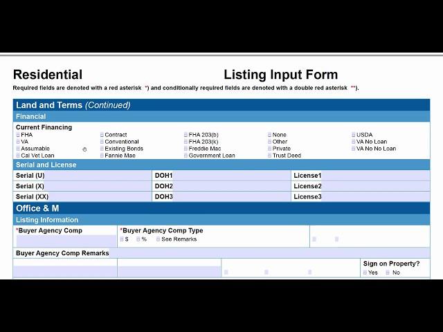 How To Complete The Flat Fee MLS Listing Input Form