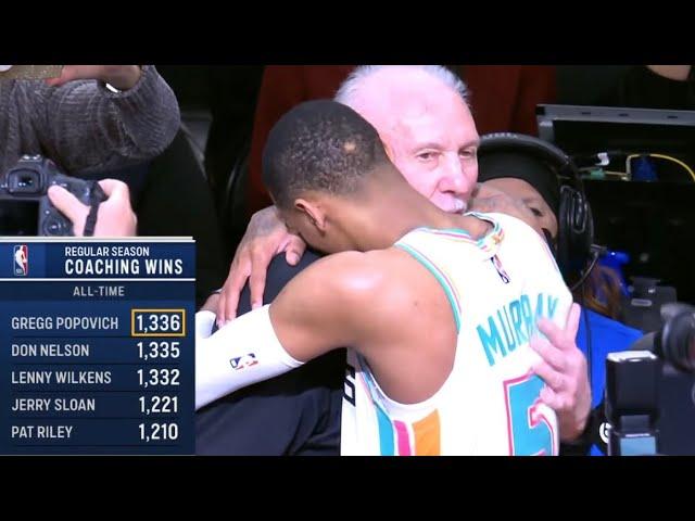 Coach Pop Becomes #1 ALL-TIME Winningest Coach in NBA History! 