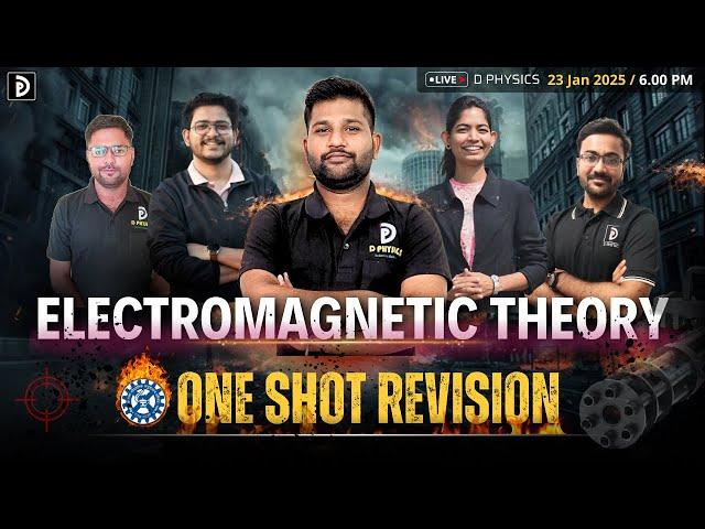 Electromagnetic Theory || One Shot Revision | CSIR-NET 2025, GATE, JEST | Amruta Ma'am | D PHYSICS