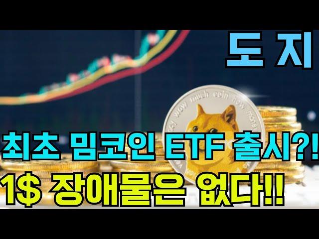 [도지 DOGE] 최초 밈코인 ETF 출시?! 1$ 장애물은 없다!! #doge #도지코인 #도지코인etf #dogecoinetf #도지코인전망