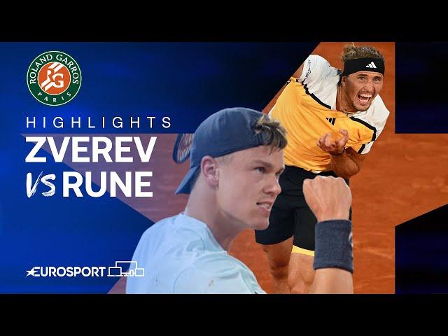 Alexander Zverev vs Holger Rune | Round 4 | French Open 2024 Extended Highlights 