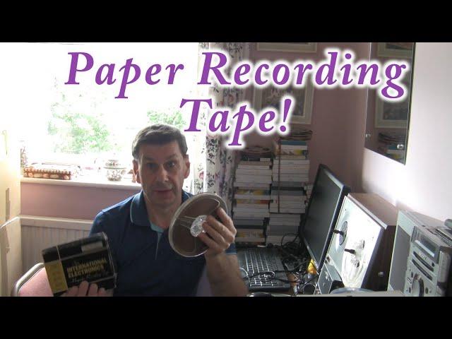 Paper reel to reel recording Tape!