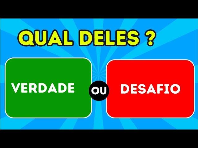 VERDADE OU DESAFIO-QUIZ- 99% DAS PESSOAS NÃO TEM CORAGEM  DE ENCARAR –JOGO INTERATIVO