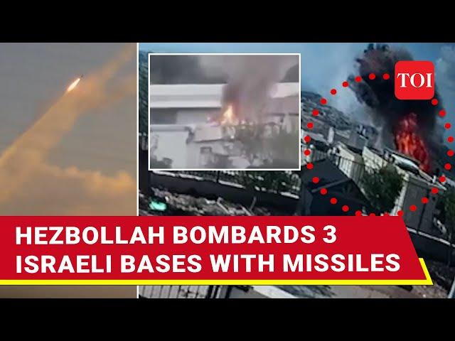 Hezbollah 'Bombs' Israeli Defence Ministry In Tel Aviv; 2 IDF Bases 'Accurately Hit' | Watch