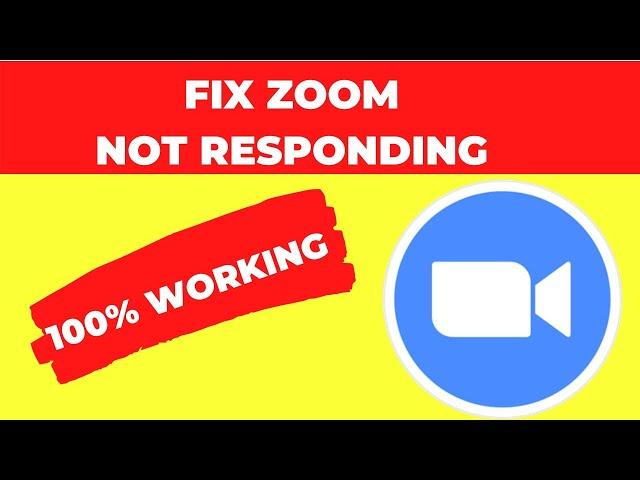 FIX ZOOM Not Responding windows 10 | ZOOM Stuck in a Meeting [SOLVED]