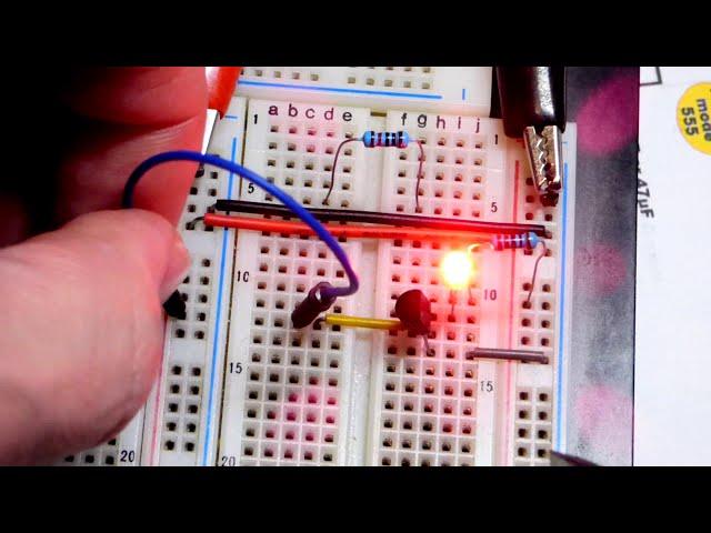 2N7000 N channel enhancement mode MOSFET switch demo circuit learning electronics lesson 0034