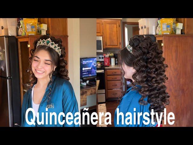 Quinceañera hairstyle | peinado para quinceañera