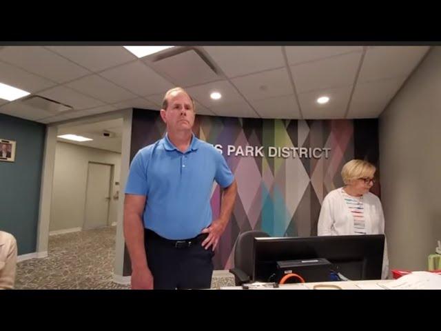 Cocky Park district Administrator stutters when asked if he's claiming to not comply with the Law