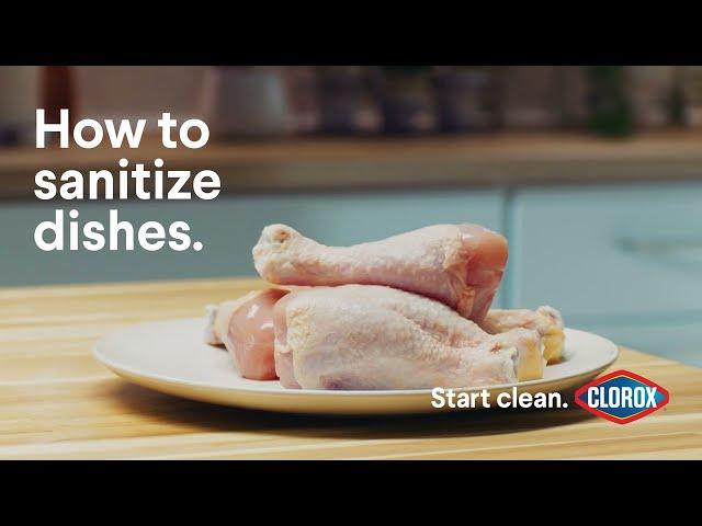 How to Sanitize Dishes with Clorox Bleach