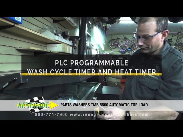 Renegade Parts Washers TMB 5500 Automatic Top Load for Bike Repair Shop Demo