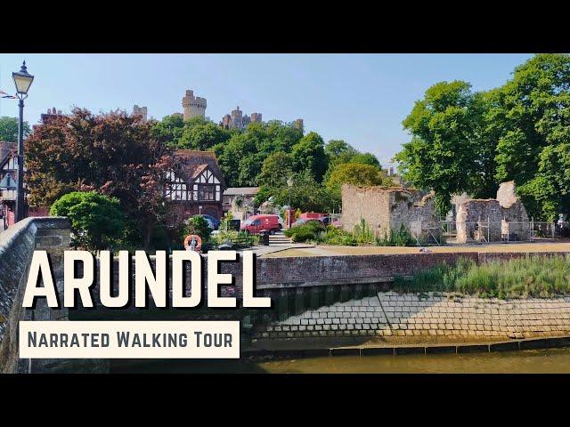 ARUNDEL, West Sussex | 4K Narrated Walking Tour | Let's Walk 2023