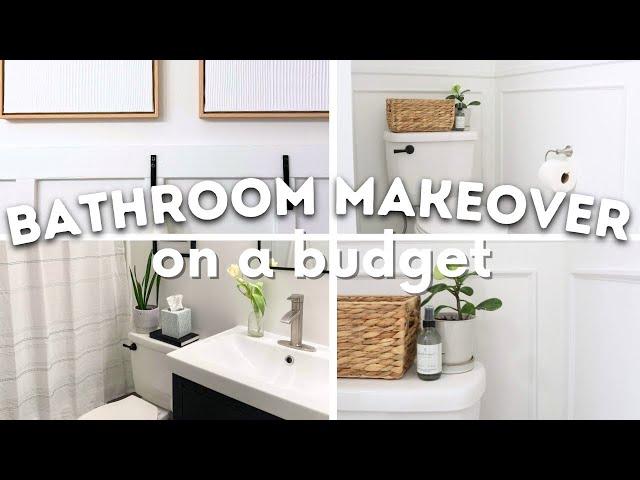 *TWO* BATHROOM MAKEOVERS ON A BUDGET | SMALL BATHROOM MAKEOVERS | Heart and Home Crew