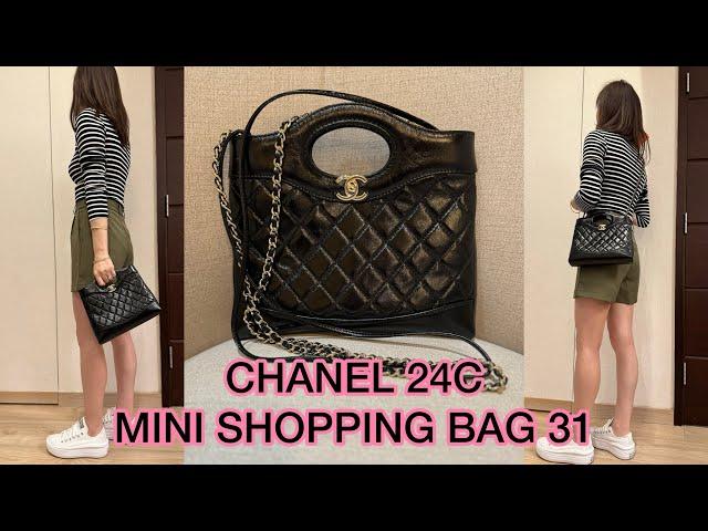 NEW UNBOXING : 24C CHANEL Mini Shopping Bag 31 : WHAT FITS INSIDE / MODSHOTS / WORN & CARRIED!