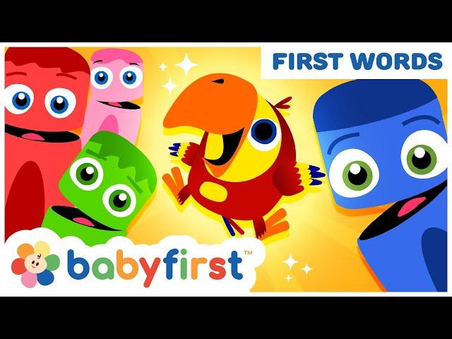 Toddler Learning Video w Color Crew & Larry | Learn ABC Alphabet & Fruits Name for Kids | BabyFirst