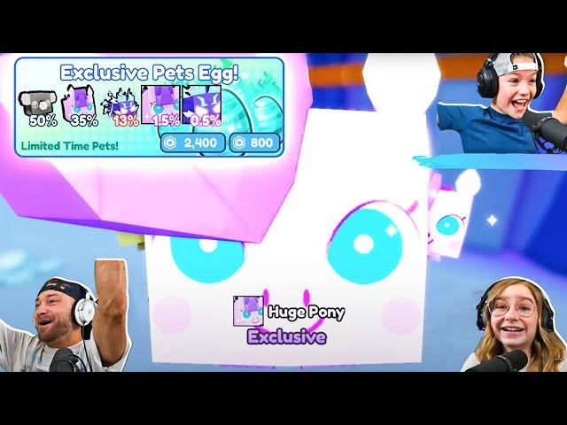 We Hatch 2 HUGE PONY Pets During LIVE! **Emotional** Pet Simulator X 8 BIT Update