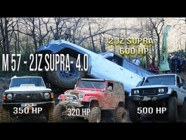 PATROL M57 350hp -PATROL 2jz 600 hp -  GİRESUN EFSANE PARKUR  PART1 #offroad #akincilarextreme