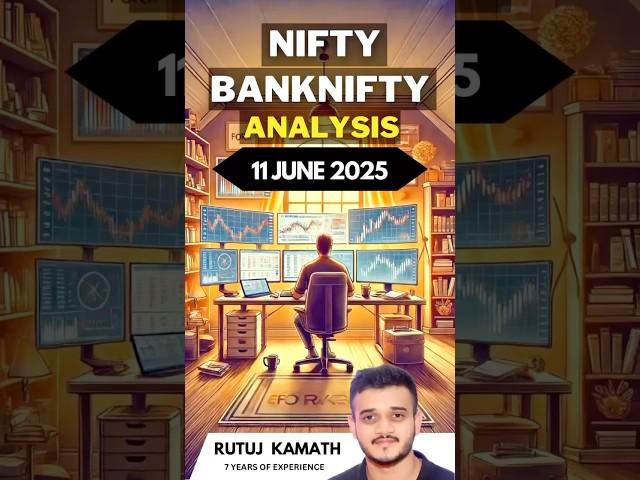 Nifty & BankNifty Analysis-11 June 2025 #nifty #banknifty #optiontrading #stockmarket