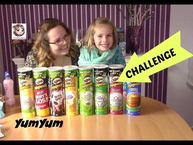 PRINGLES CHALLENGE mit 8 Pringoooals Chips Sorten