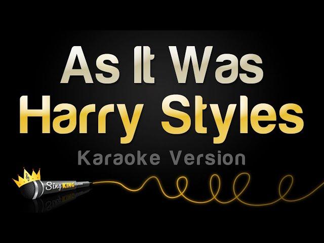 Harry Styles - As It Was (Karaoke Version)