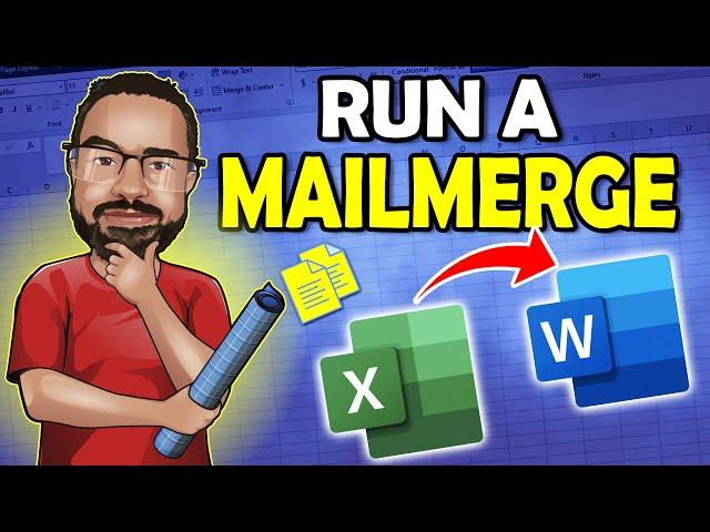 Mail Merge in Word with Excel Data | Office 365 Tutorial (No Wizard Needed)