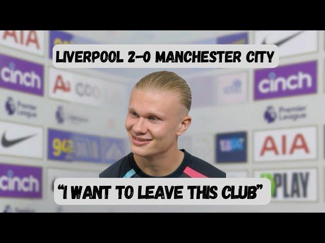 Haaland Post Game Interview - Liverpool 2-0 Manchester City