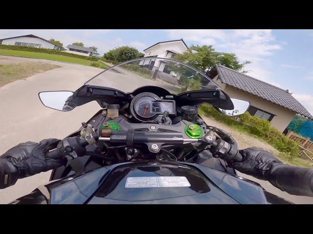 Kawasaki NinjaH2 EXHAUST SOUND ONLY #2【POV Motorcycle】