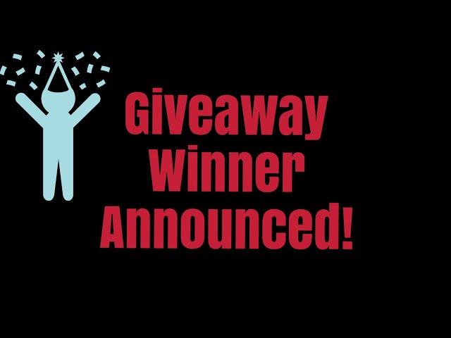 GIVEAWAY WINNER ANNOUNCED!  Thanks to everyone who entered!