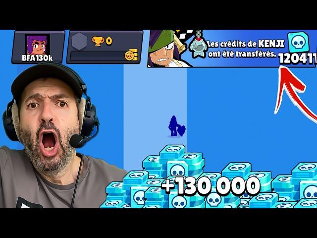 une FORTUNE de 130'000 CRÉDITS pour RECOMMENCER Brawl Stars  (faites le bon choix)