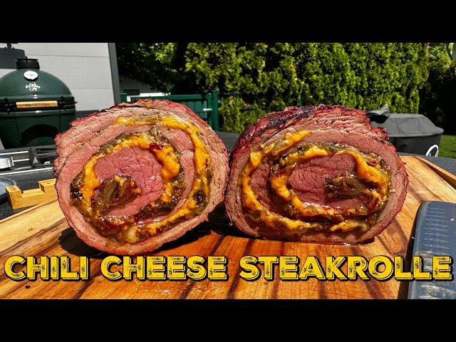 CHILI CHEESE STEAKROLLE - SO macht Hüftsteak vom Grill noch mehr Spaß