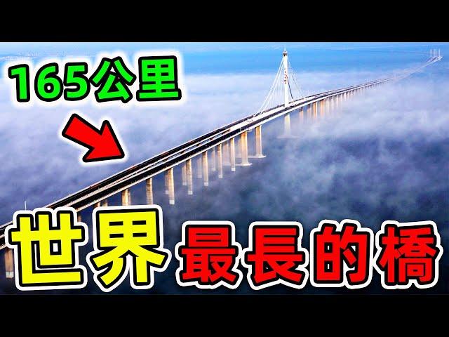 全世界最長的10座橋！港珠澳大橋只排第10，台湾大桥排第2，第一名你絕對想不到！|#世界之最top #世界之最 #出類拔萃 #腦洞大開 #top10 #最長的橋