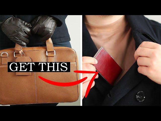 5 Leather Accessories Every Guy Needs (Get These) | Mens Leather Bags & More