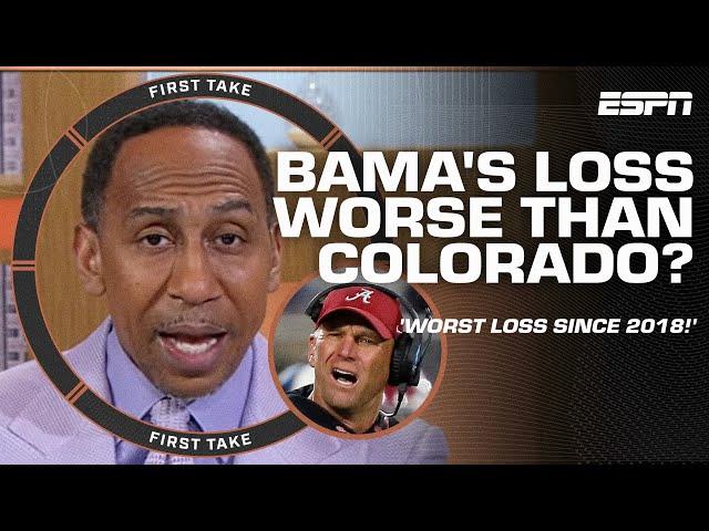 Stephen A. is ASHAMED of DeBoer's Alabama  'TIDE DETERGENT!' | First Take