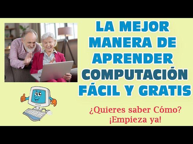 Como aprender COMPUTACION GRATIS [DESDE CERO]  | CURSO DE COMPUTACION en casa paso a paso