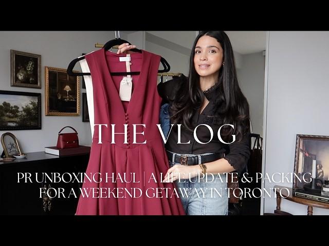 PR UNBOXING HAUL | A LIFE UPDATE & PACKING FOR A WEEKEND GETAWAY | VLOG S6:E6 | Samantha Guerrero