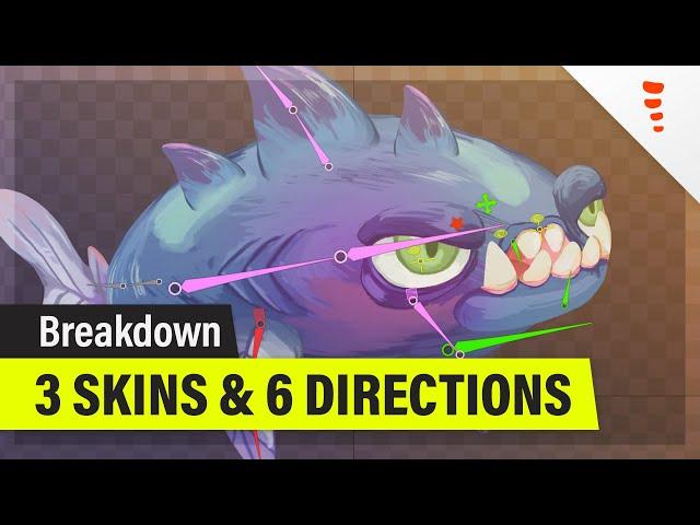 Spine 2D Tutorial – 3 Skins & 6 Directions Character Breakdown