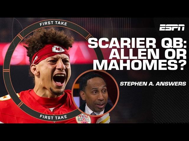 Why Stephen A. isn’t ready to call Josh Allen a SCARIER QB than Mahomes … just yet  | First Take