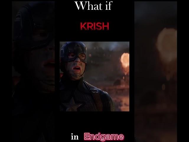 #krish in avengers endgame #trending  #editing