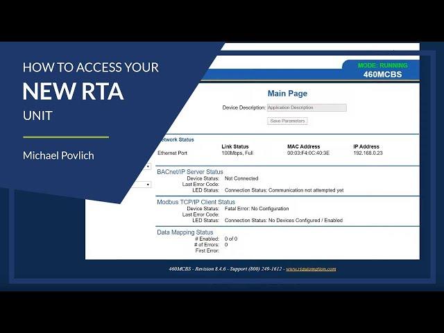 How to access your new Real Time Automation Unit