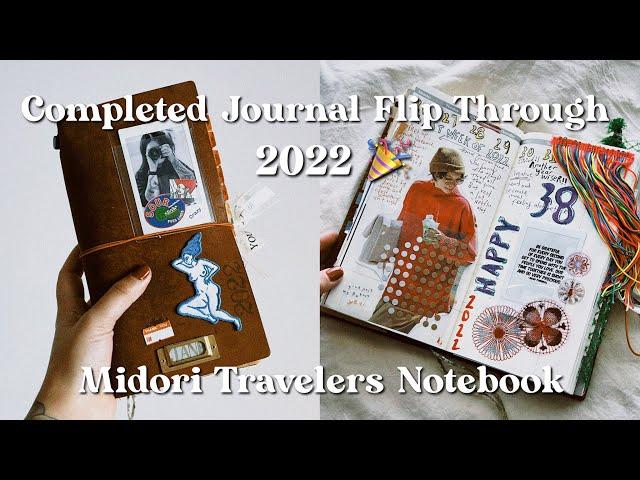 Completed journal flip through 2022  Travelers Notebook | Janethecrazy